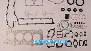 Kit di revisione guarnizioni Kubota V2607 Unboxing | OE K1218-99350 K1218-99360 | Tutti i componenti e a prova di perdite