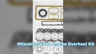 Mitsubishi 6D14 2AT Engine Overhaul Gasket Kit for KATO