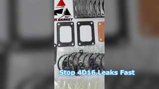Mitsubishi 4D16 Upper Gasket Kit Fix Engine Leaks